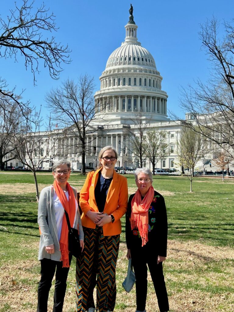 3 MS Activists in front of the US Capitol